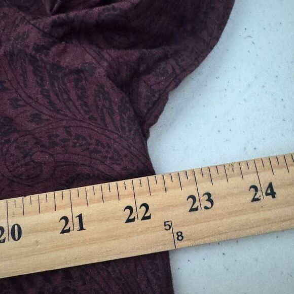 Tasso Elba Men’s Button Up Long Sleeve Shirt Red Paisley Graphic Size Large - Picture 7 of 9